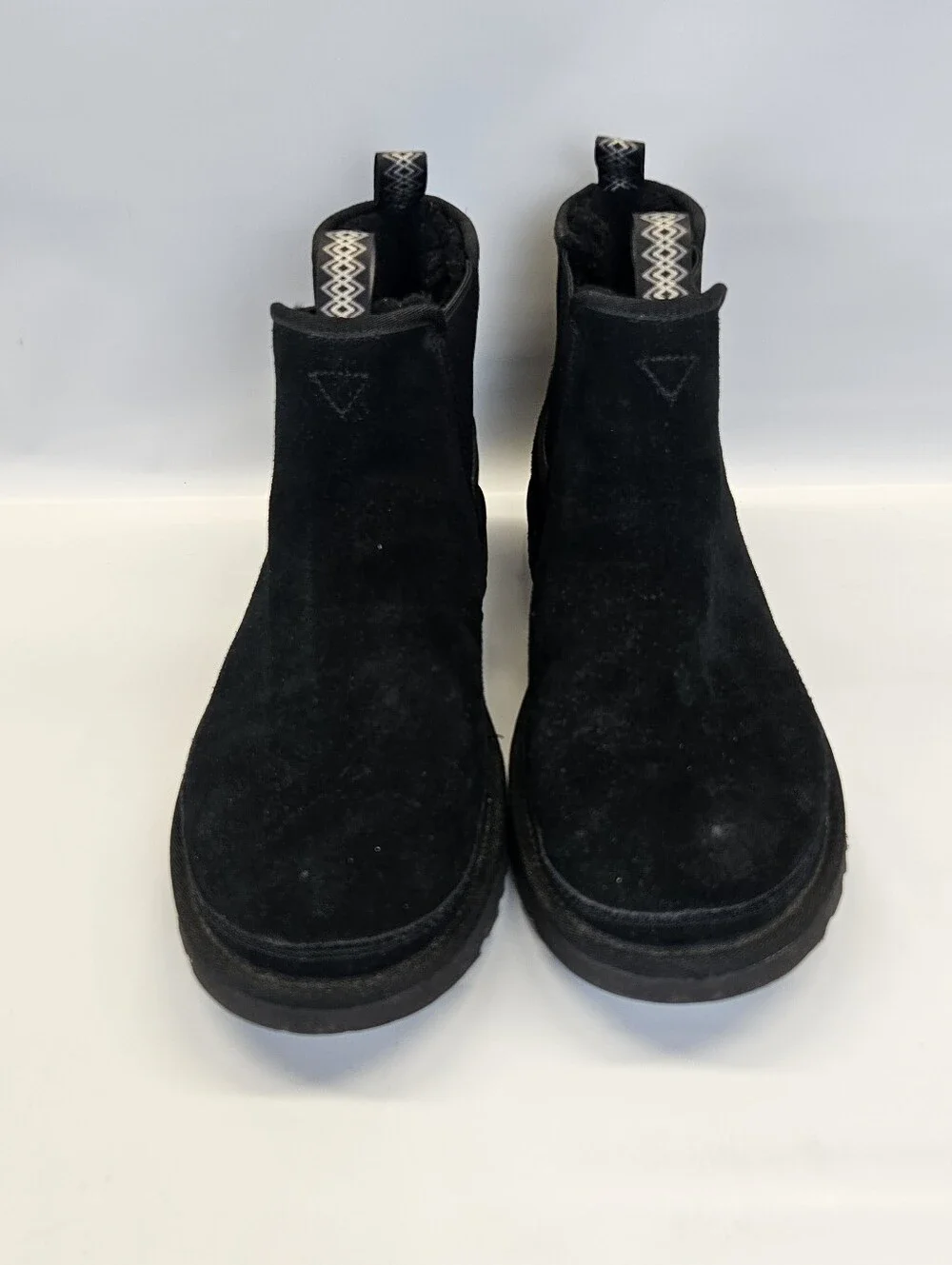 UGG Boots Neumel Chelsea Black Mens 14 Suede Pull On Lined Minimalist